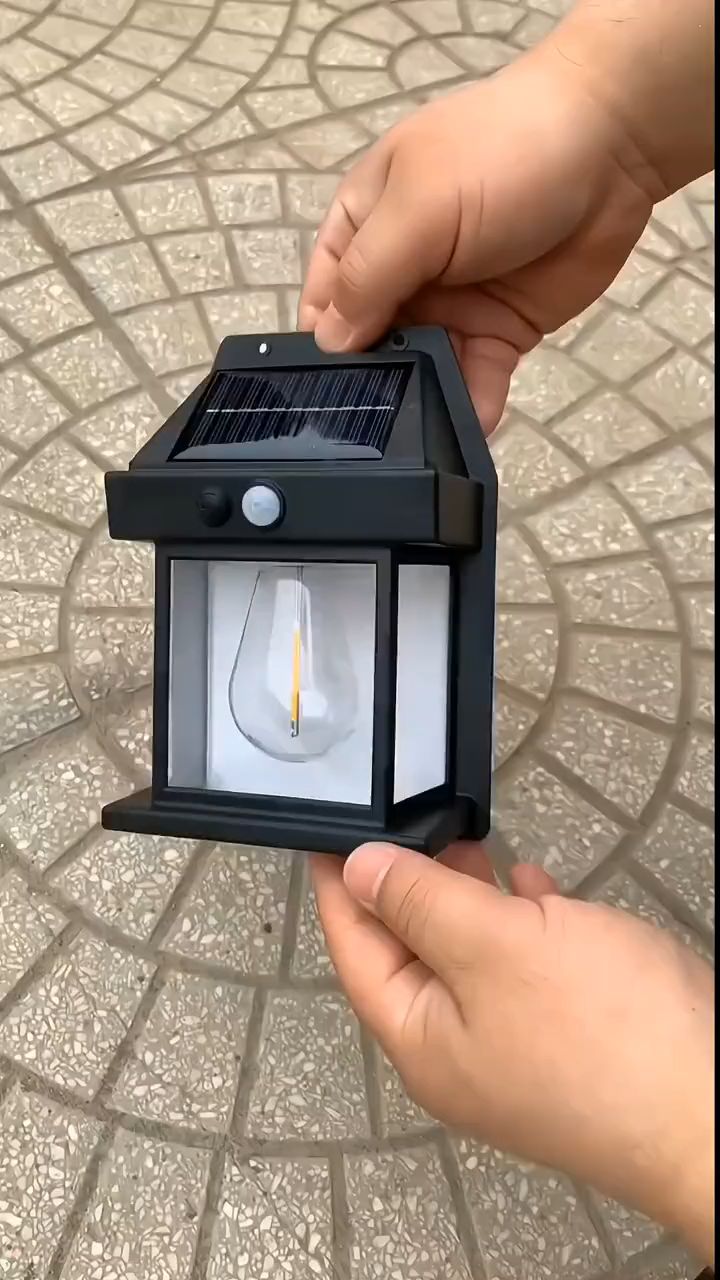 低成本改造庭院，装一盏太阳能灯，颜值直接翻倍